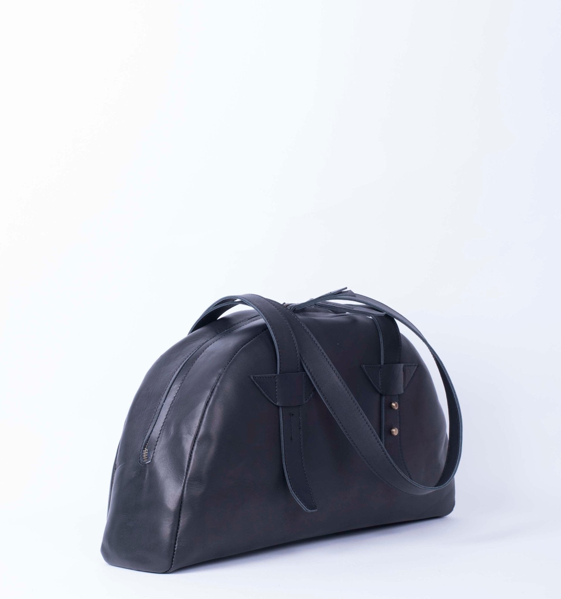 Ziggy packer nero - borsa a spalla in pelle nera - Marta Ray