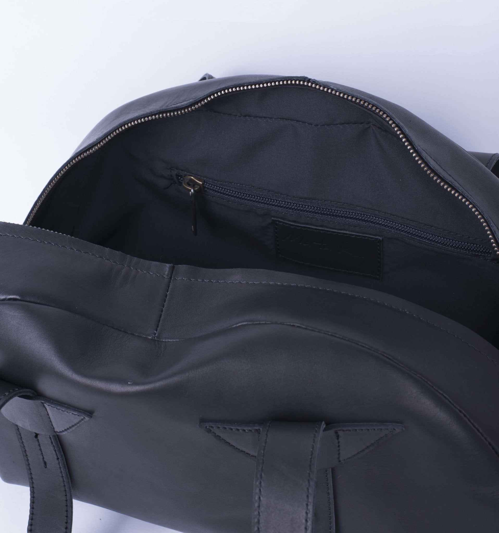 Ziggy packer nero - borsa a spalla in pelle nera - Marta Ray