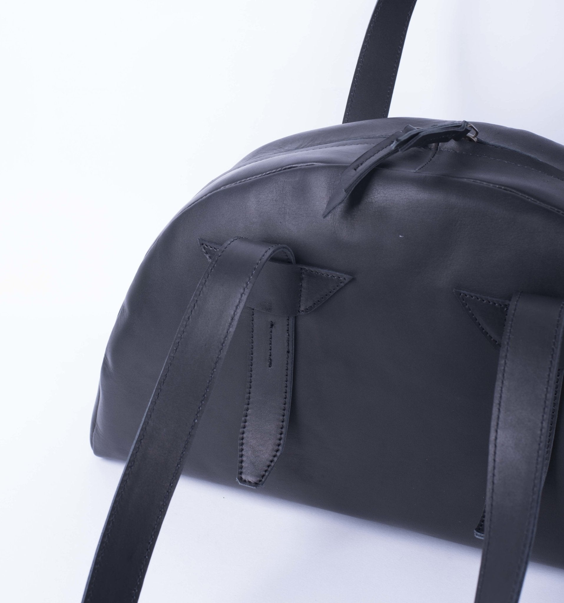 Ziggy packer nero - borsa a spalla in pelle nera - Marta Ray