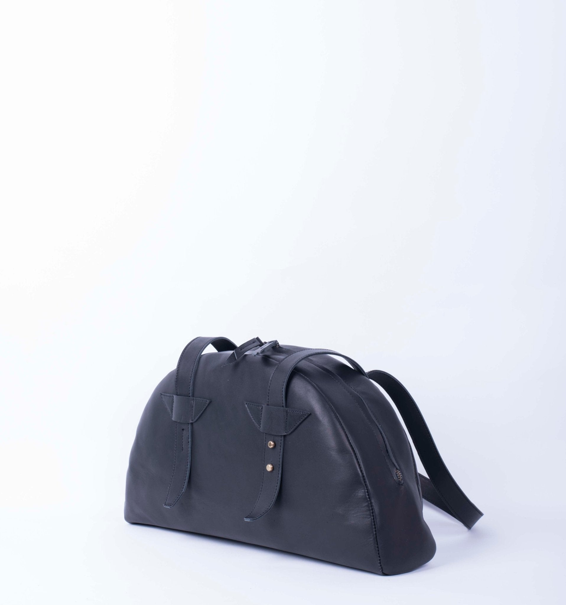 Ziggy packer nero - borsa a spalla in pelle nera - Marta Ray