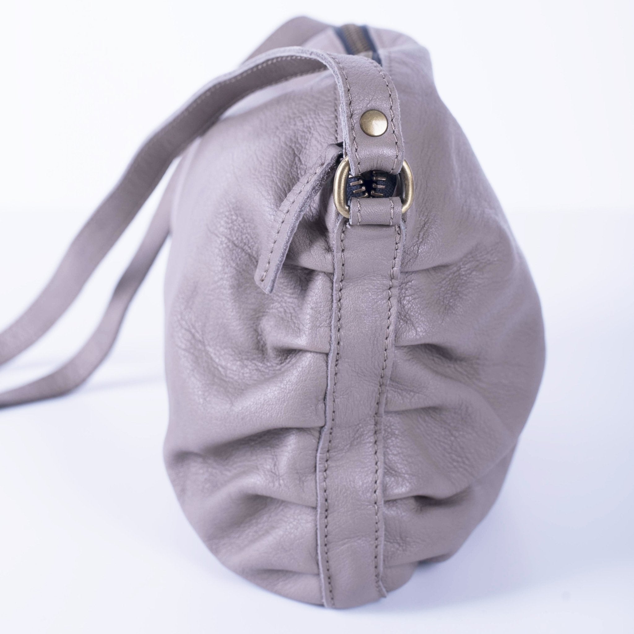 Zoe mousse acacia - borsa a tracolla in pelle naturale - Marta Ray