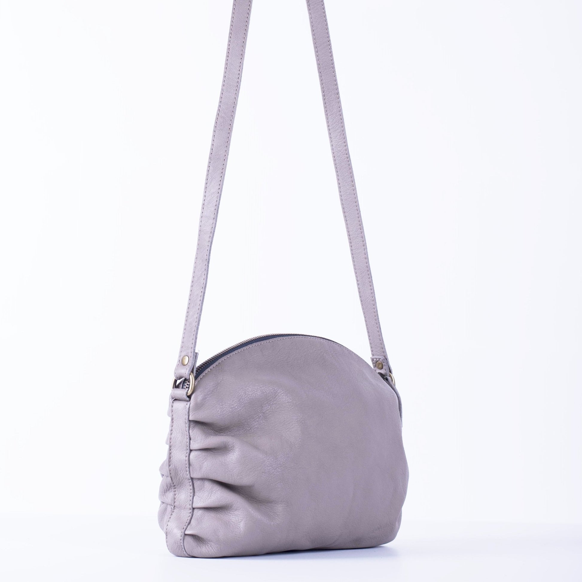 Zoe mousse acacia - borsa a tracolla in pelle naturale - Marta Ray
