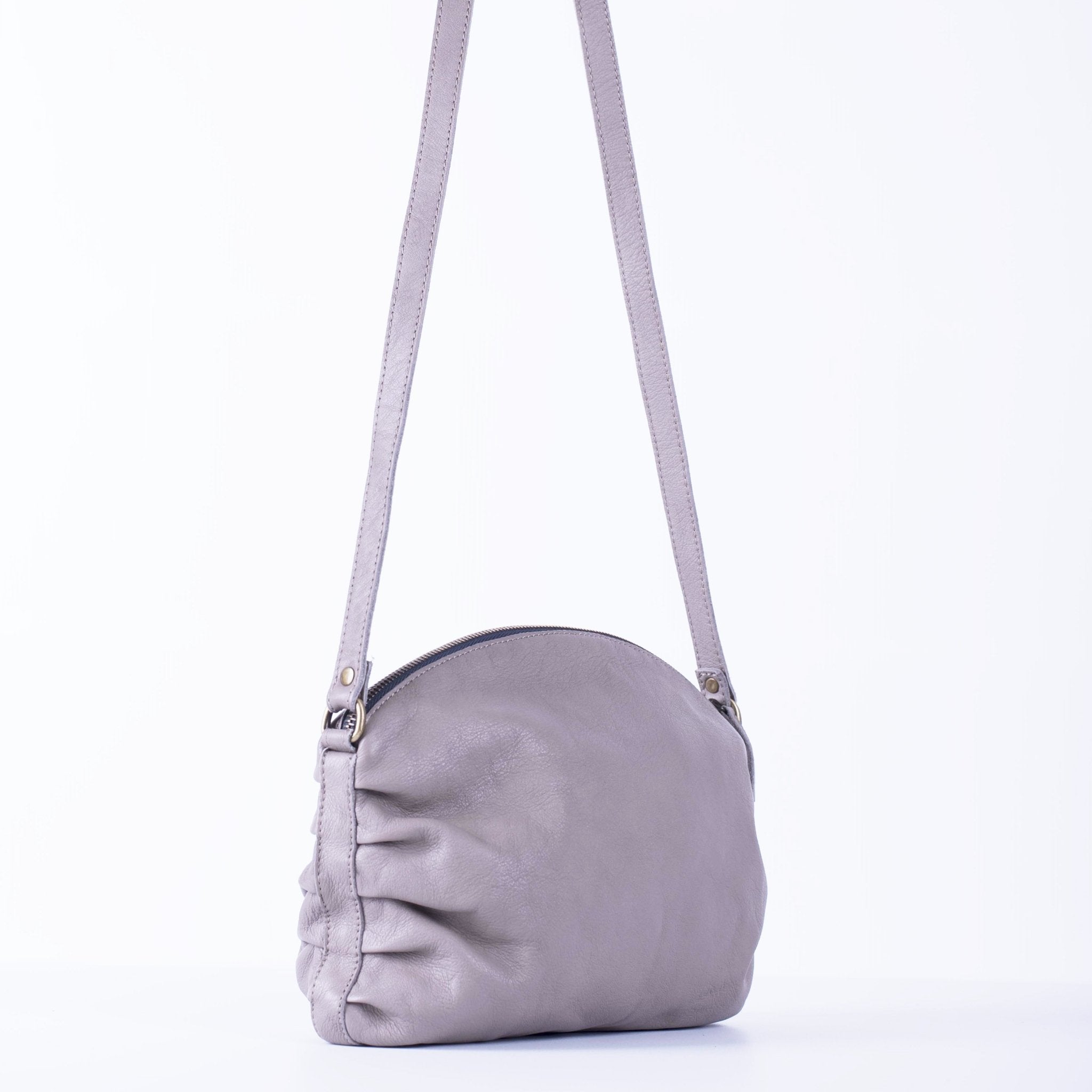 Zoe mousse acacia - borsa a tracolla in pelle naturale - Marta Ray