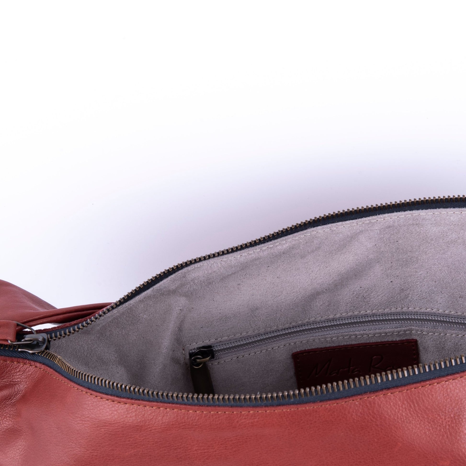 Zosia mousse cuoio inglese - zaino in pelle marrone trasformabile in borsa a spalla o a tracolla - Marta Ray