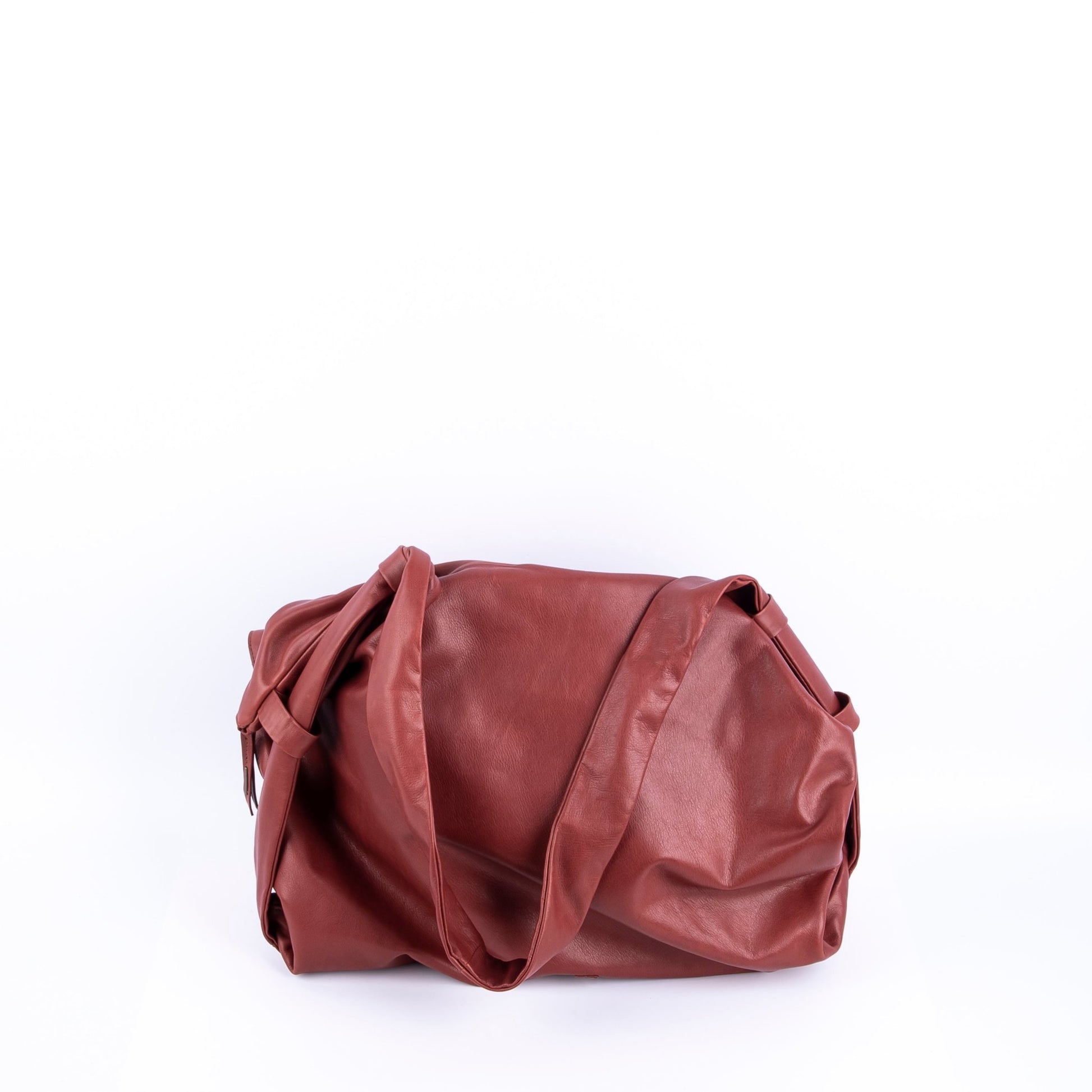 Zosia mousse cuoio inglese - zaino in pelle marrone trasformabile in borsa a spalla o a tracolla - Marta Ray