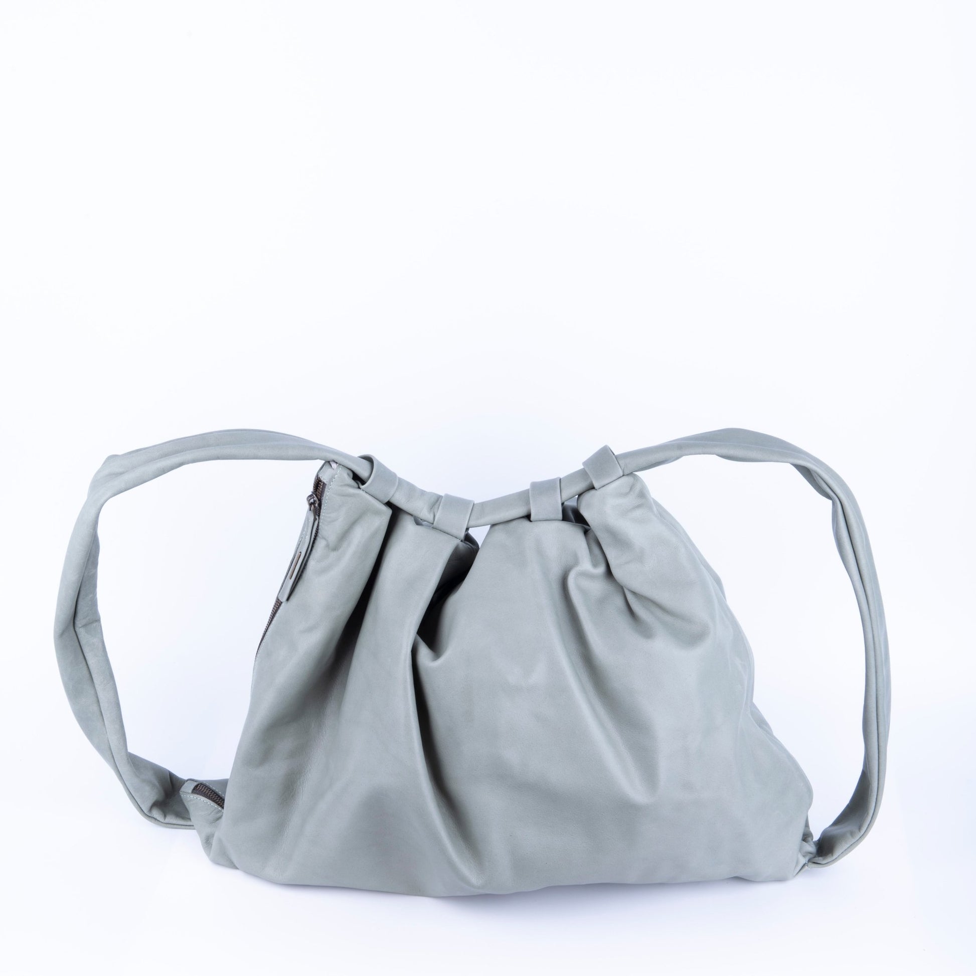 Zosia mousse edera - zaino in pelle verde trasformabile in borsa a spalla o a tracolla - Marta Ray