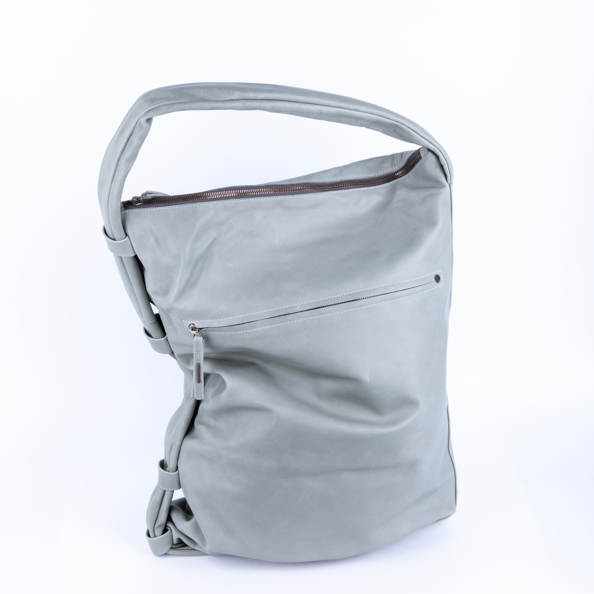 Zosia mousse edera - zaino in pelle verde trasformabile in borsa a spalla o a tracolla - Marta Ray
